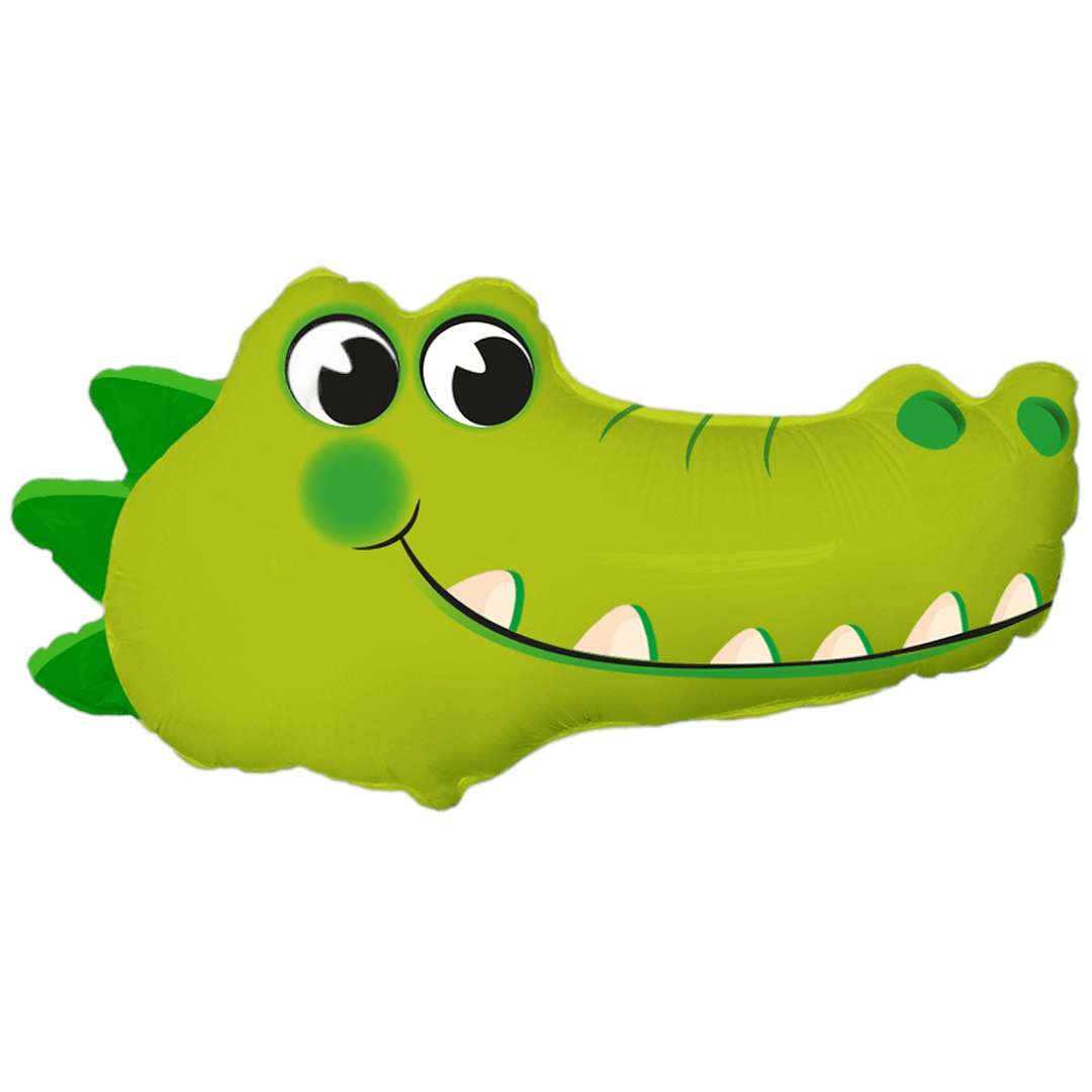 Balon foliowy Krokodyl - uśmiech Flexmetal 24 SHP