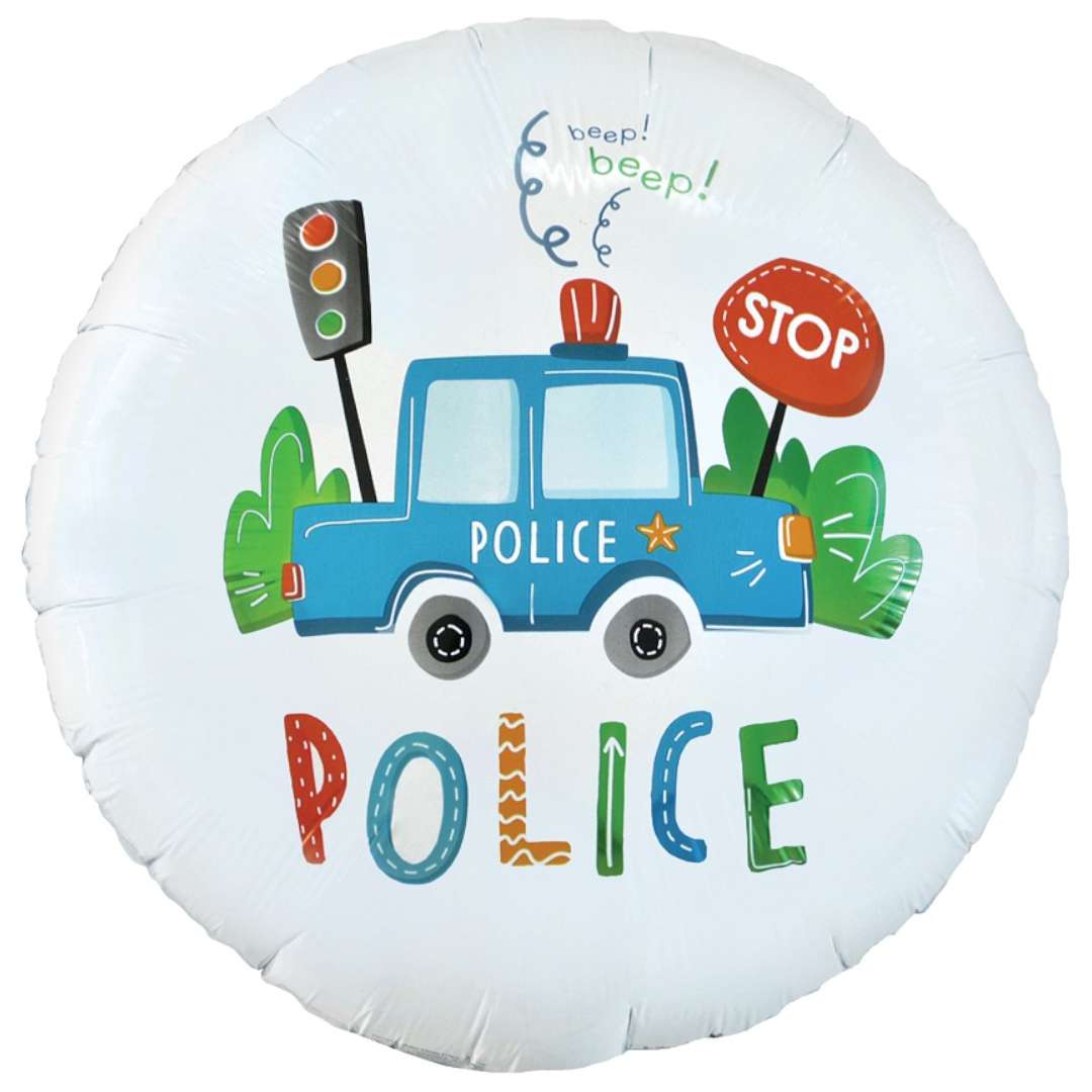 Balon foliowy Police - Radiowóz GoDan 18 RND