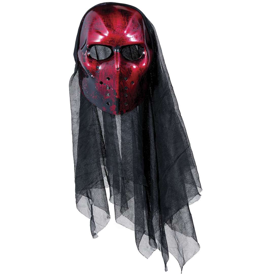_xx_RED FIELD HOCKEY MASK WITH HOOD