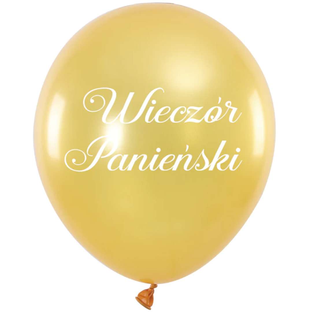 Balony Wieczór Panieński złoty PartyPal 12 100 szt