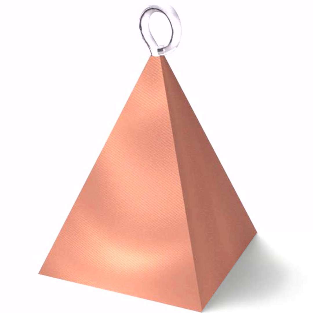 Obciążnik do balonów Piramidka rose gold 65g
