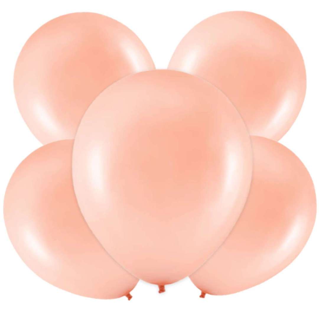 Balony Classic różowe złoto PartyPal 12 5 szt