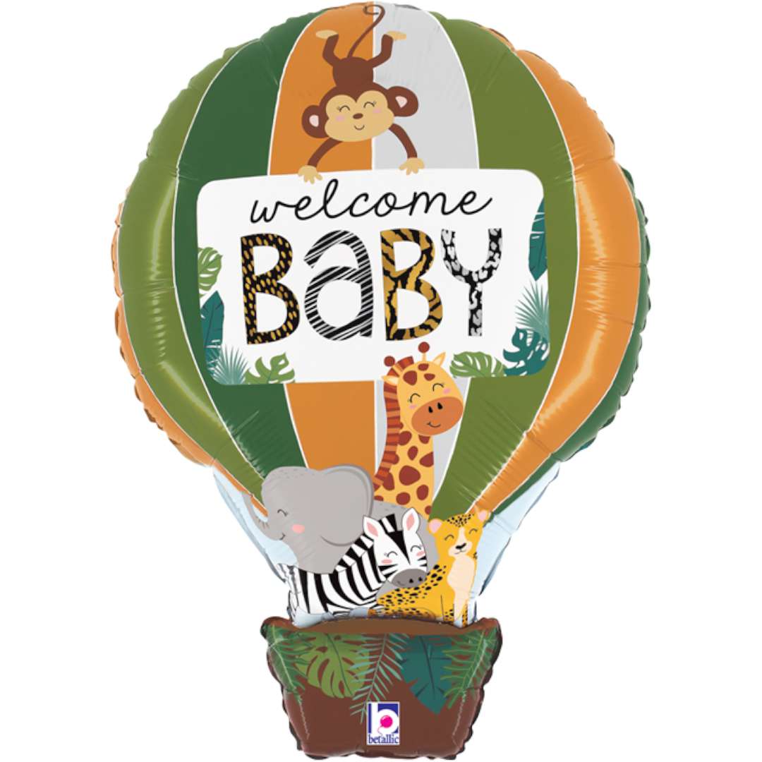 Balon foliowy Welcome Baby - zwierzęta Betalic 30 SHP