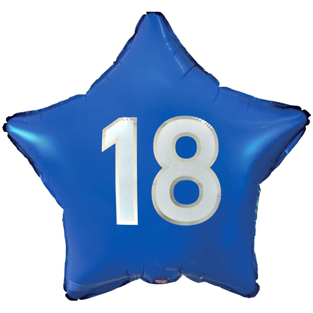 Balon foliowy Gwiazda 18 niebieski Godan 19 STR