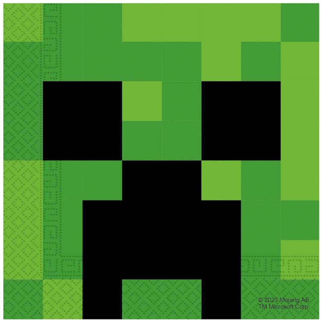 Serwetki Minecraft - Creeper Procos 33cm 20 szt