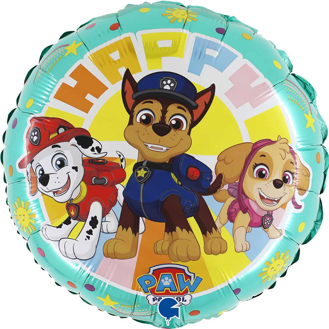 Balon foliowy Psi Patrol - Happy Grabo 18 RND