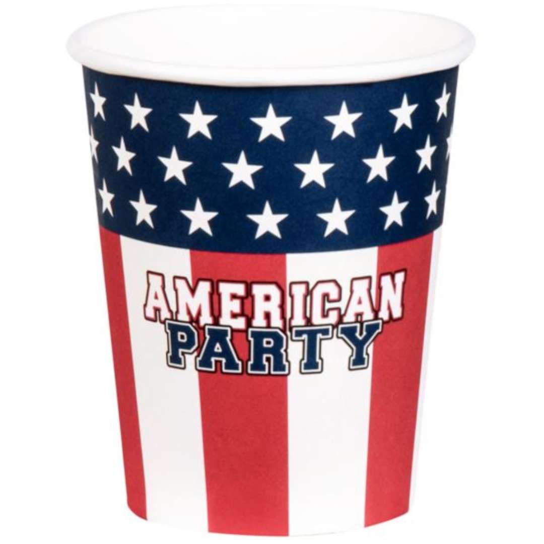Kubeczki papierowe American Party Boland 210 ml 10 szt