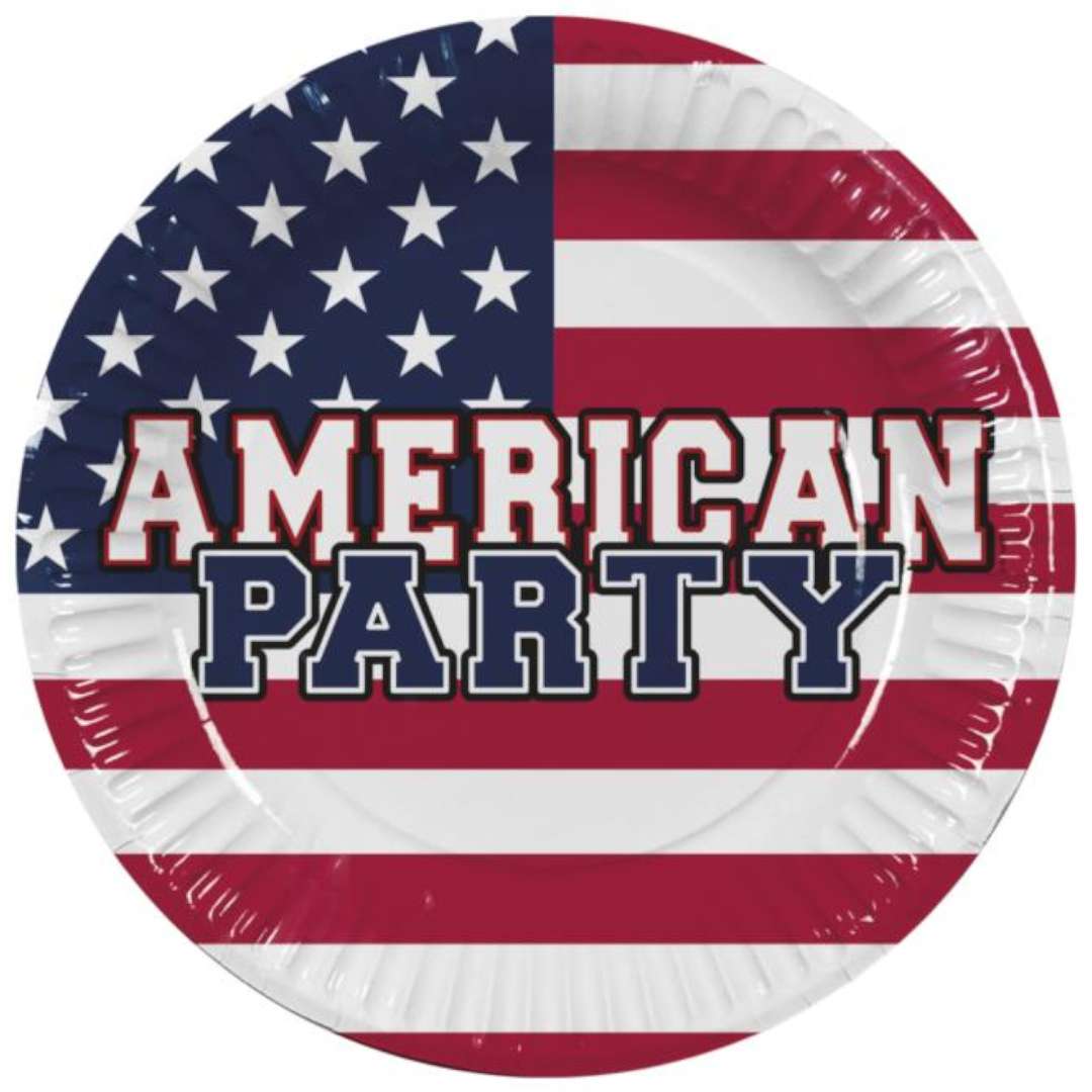 Talerzyki papierowe American Party Boland 23 cm 10 szt