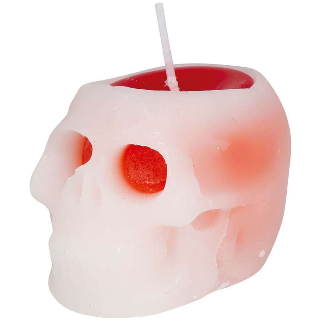 _xx_SKULL CANDLE WITH BLOOD 6 CM