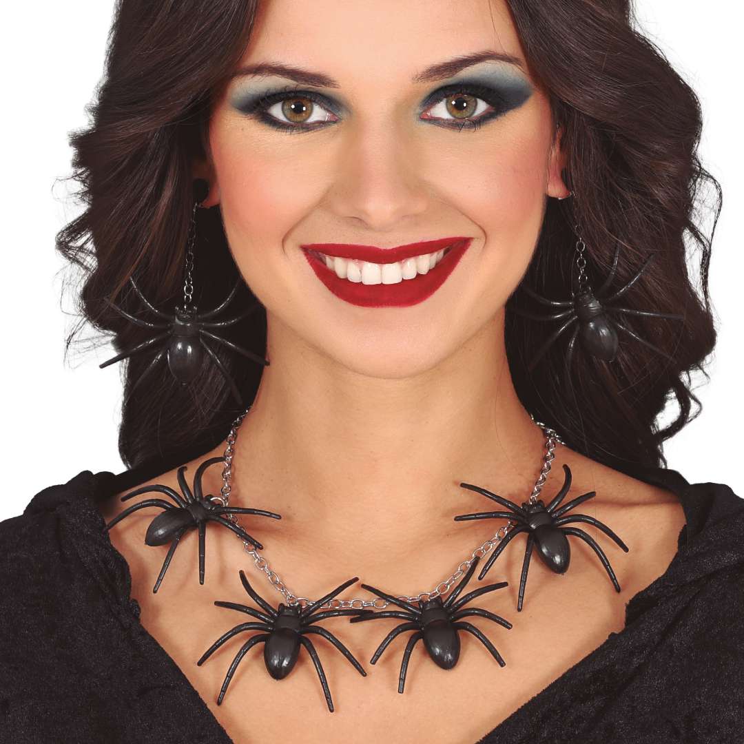_xx_SPIDER NECKLACE AND EARRINGS SET