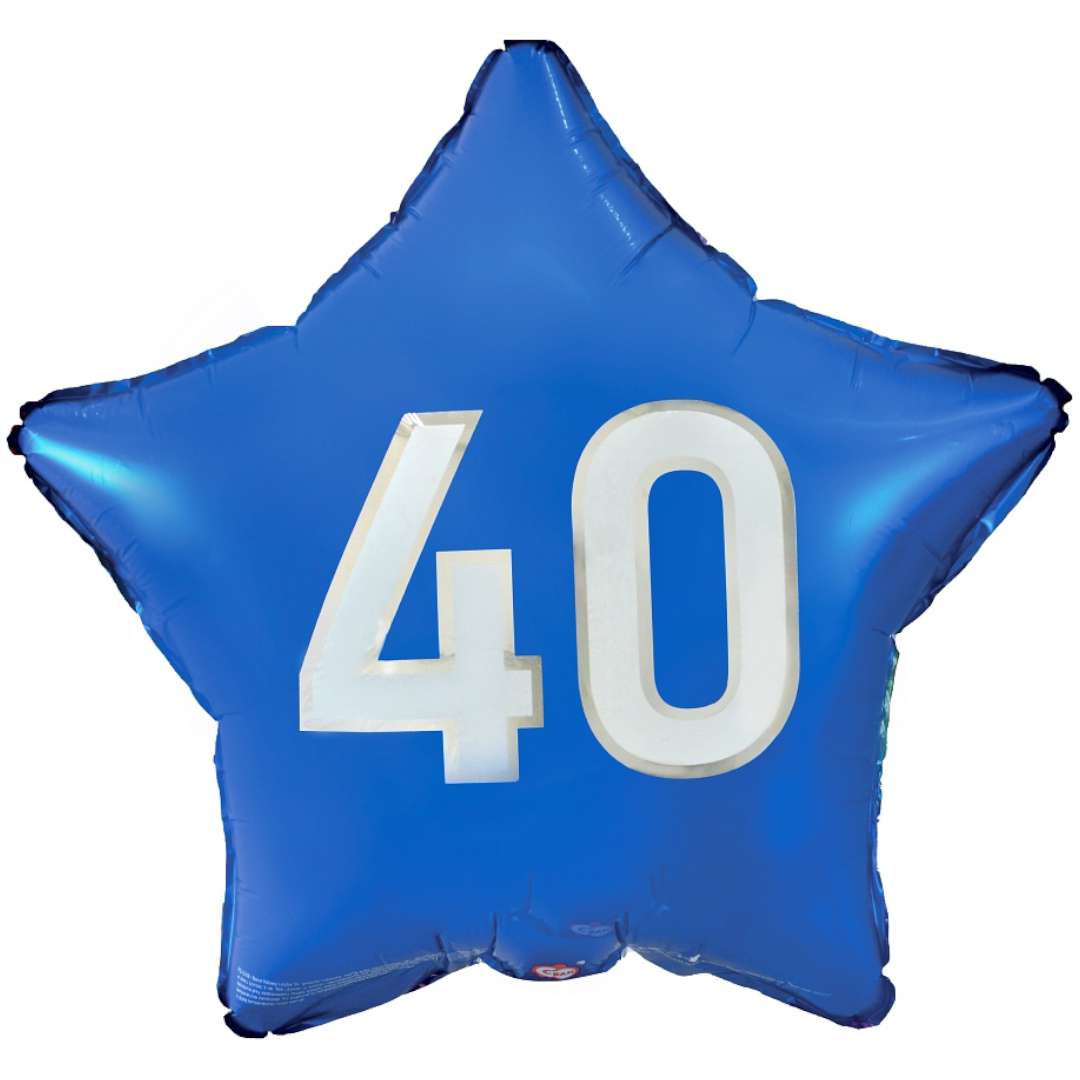Balon foliowy Gwiazda 40 niebieski Godan 19 STR