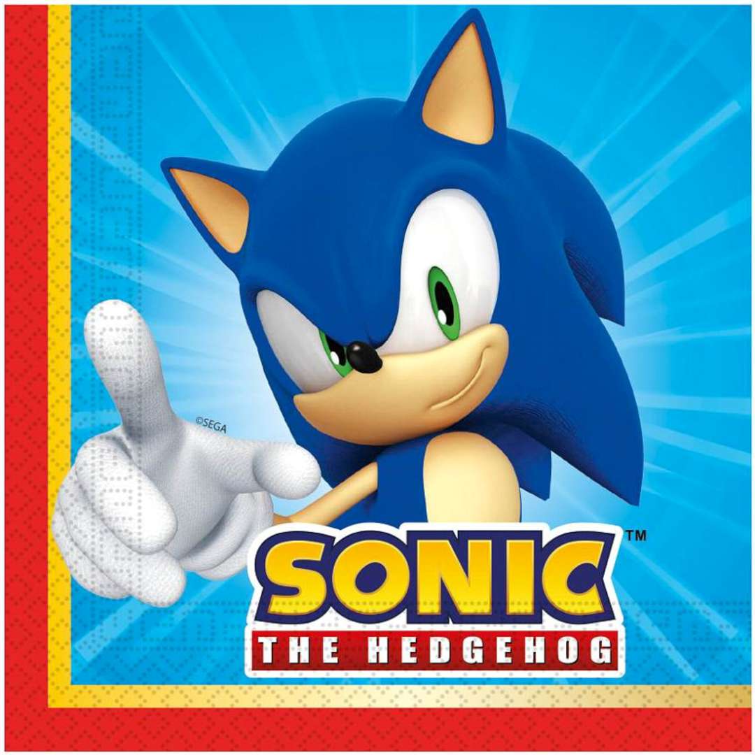 Serwetki Sonic The Hedgehog Procos 33 cm 20 szt