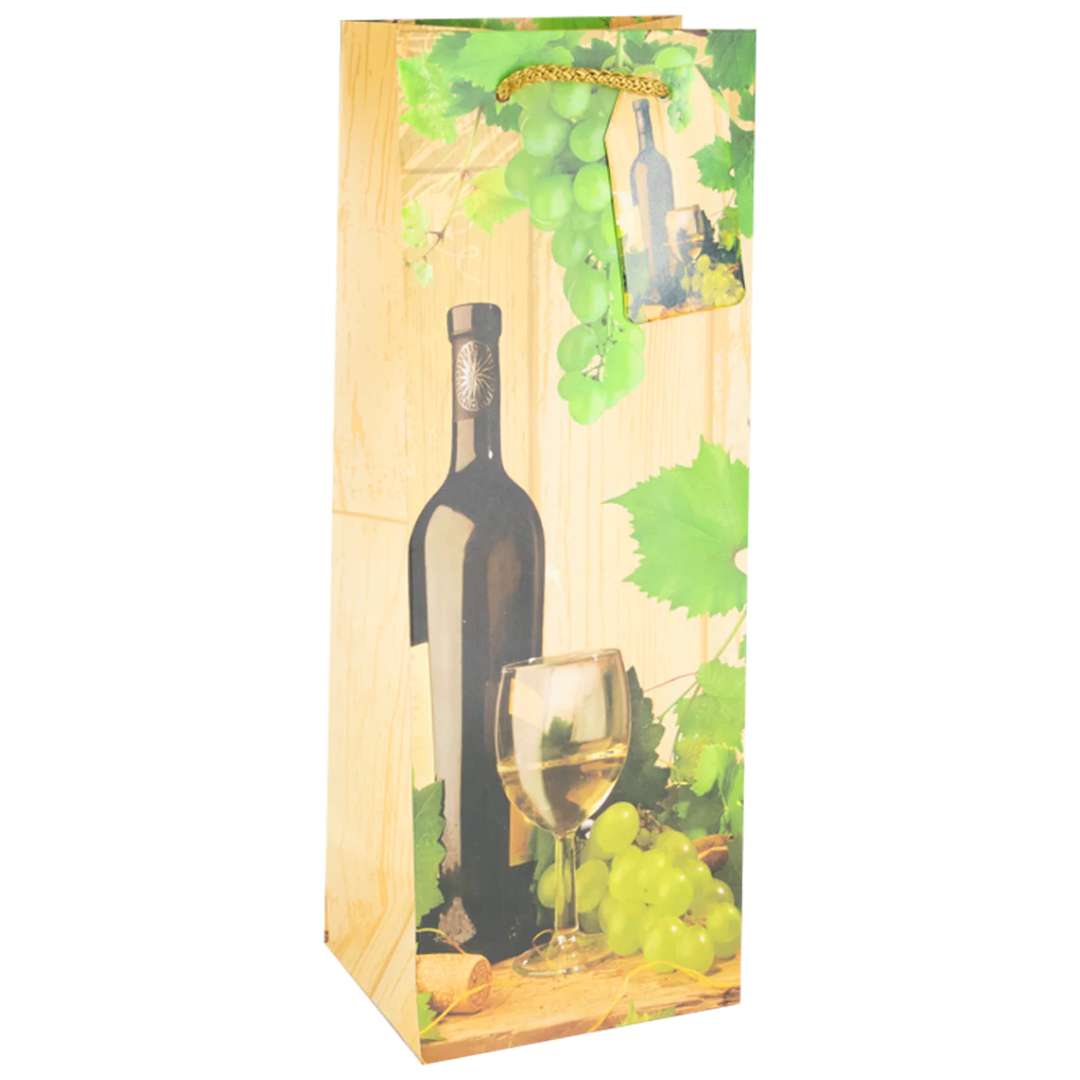 Torebka na butelkę Winnica jasna PartyPal 34x125 cm