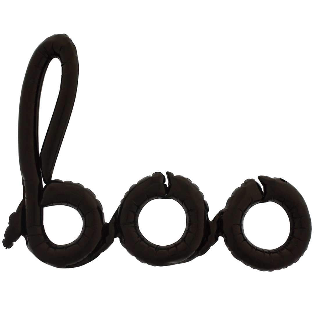 Balon foliowy Boo - Halloween czarny Qualatex 42 SHP