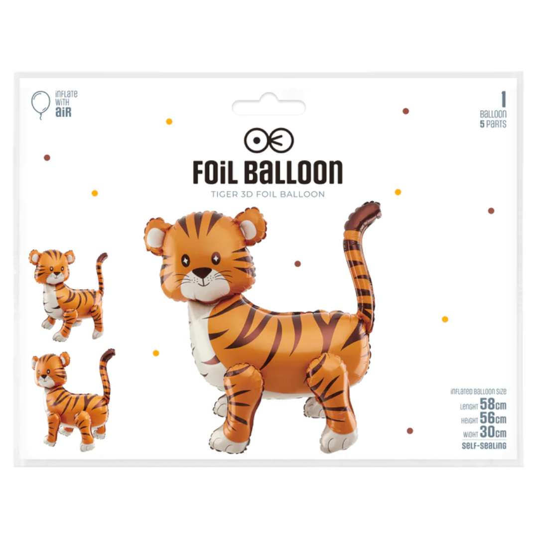 Balon foliowy Tygrys stojący PartyPal 23 SHP