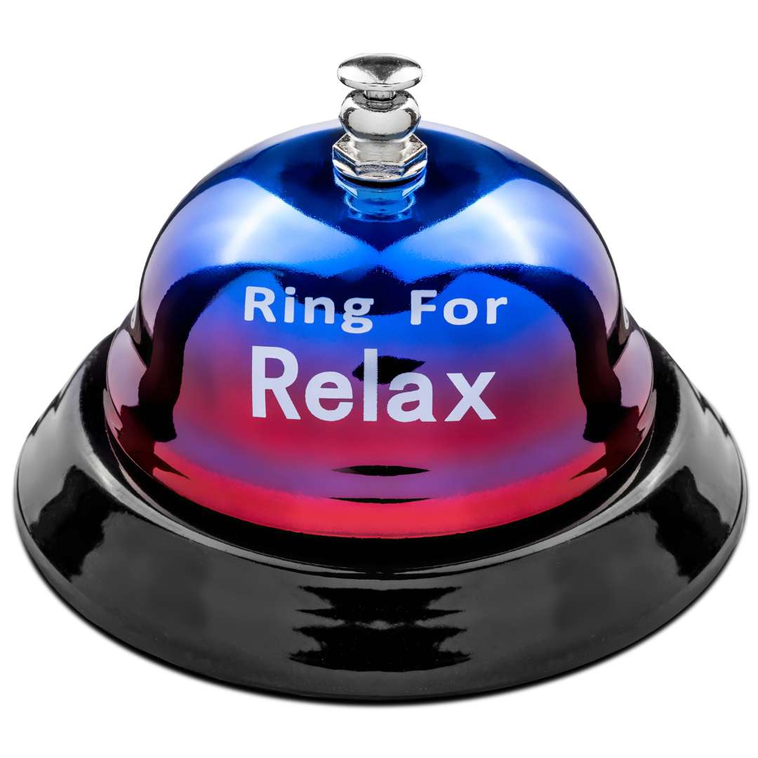 Biurkowy dzwonek Ring for Relax niebiesko-czerwony GadgetMaster