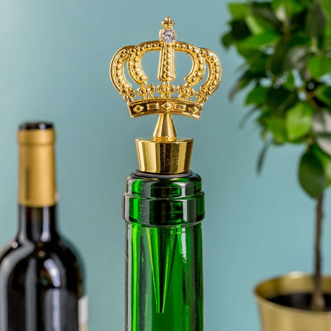 Zatyczka do wina Korona Królewska złoty GadgetMaster