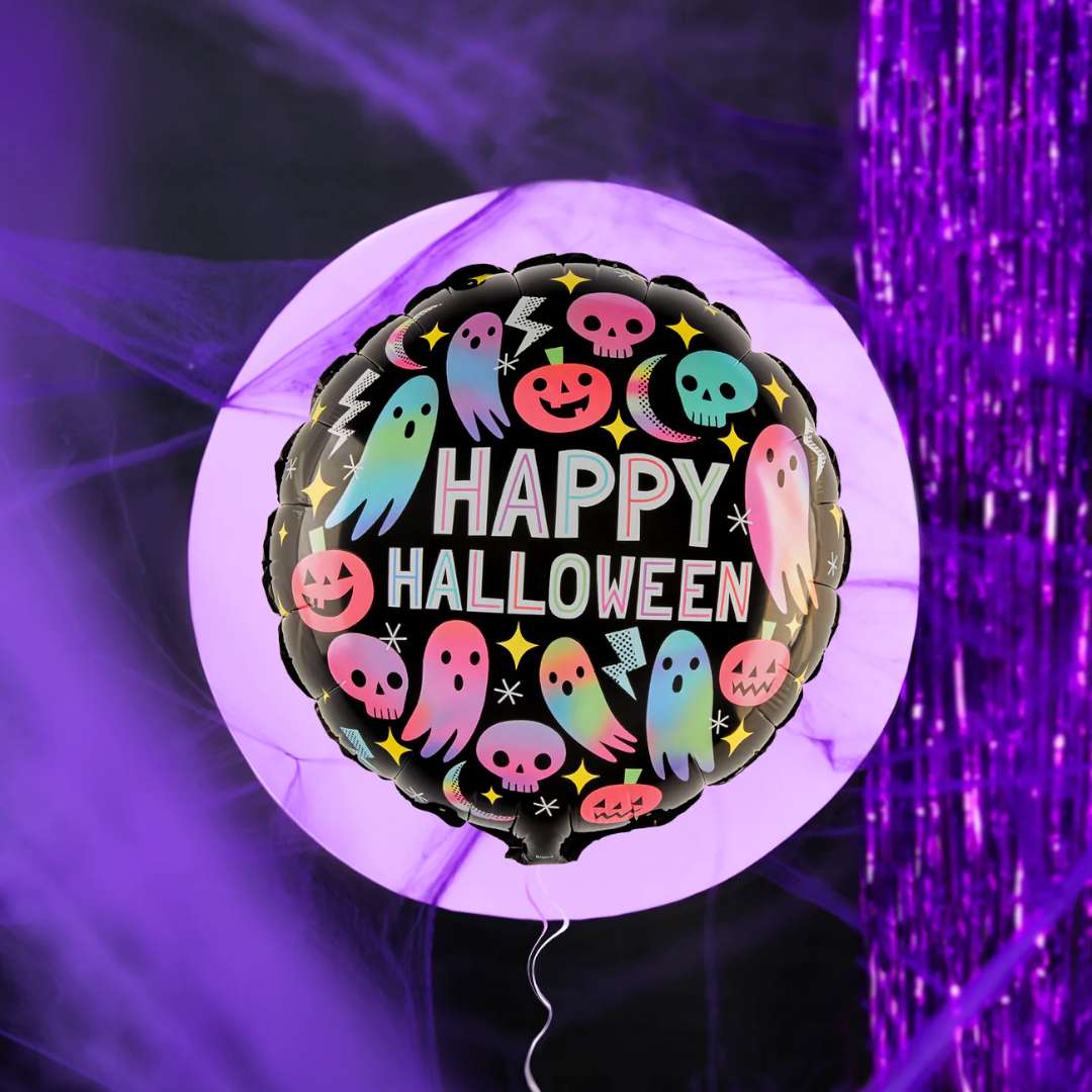 Balon foliowy Happy Halloween - duchy i spółka PartyPal 18 RND