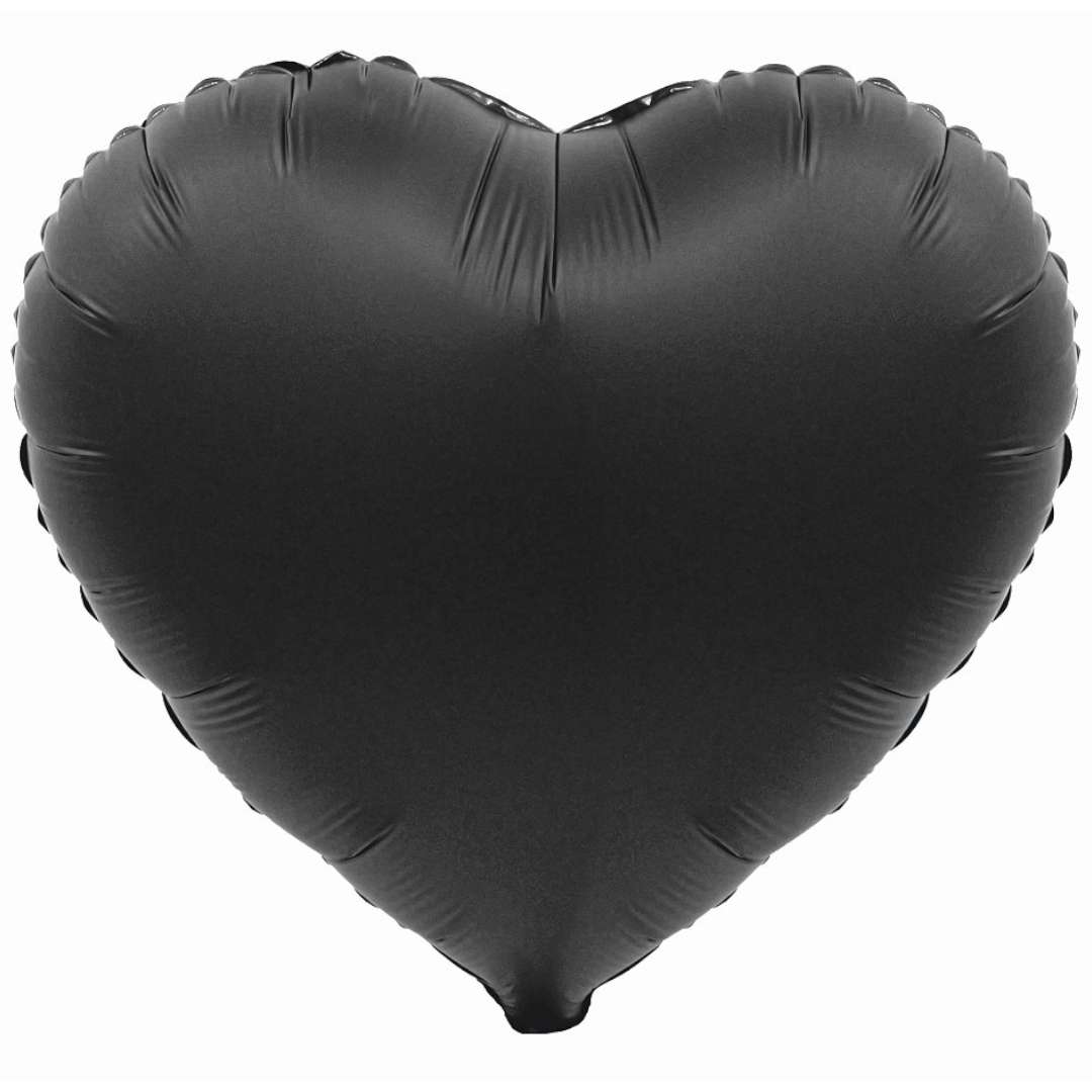 Balon foliowy Serce - Beauty and Charm czarny Godan 18 HRT