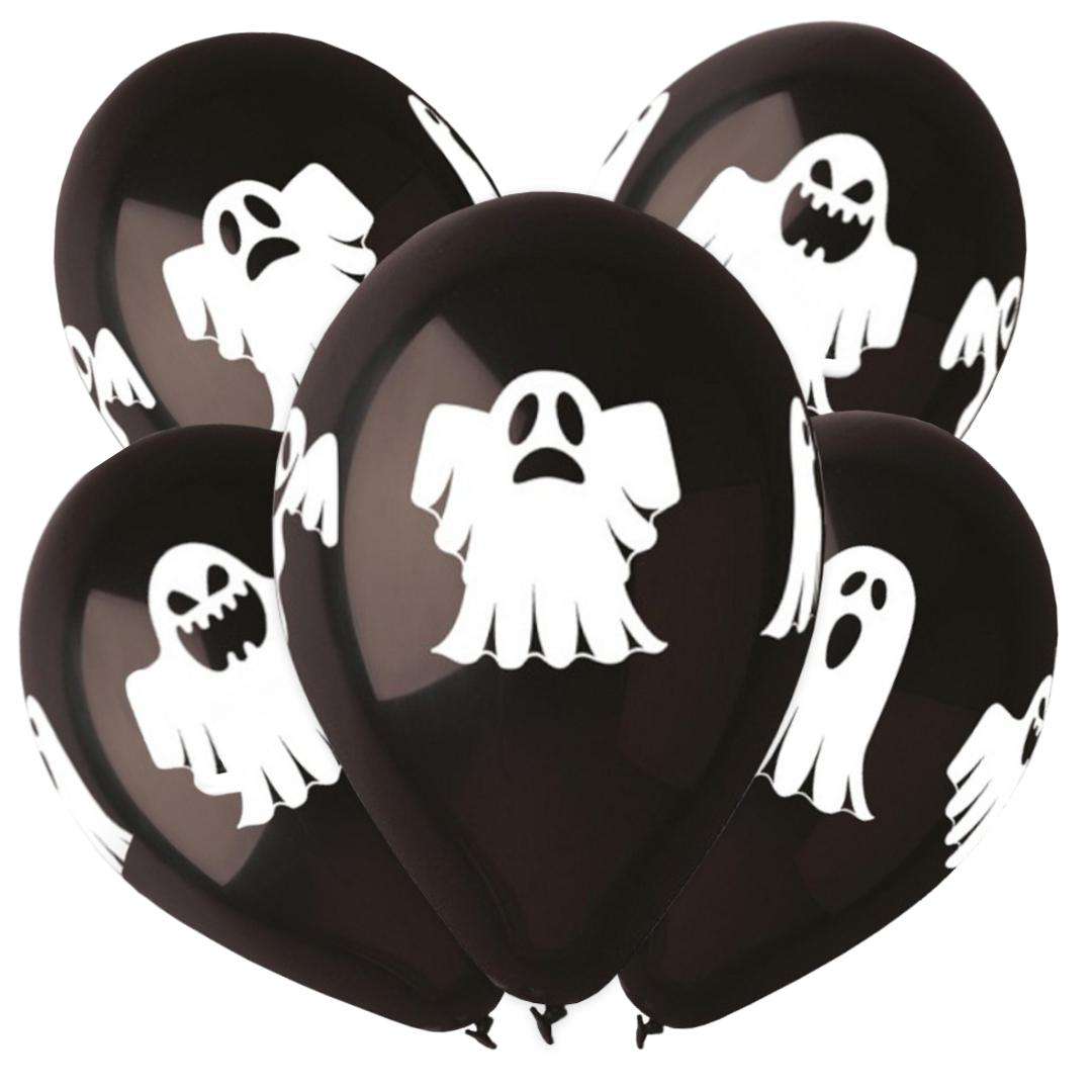 Balony Duchy - Halloween biało-czarny Gemar 13 5 szt