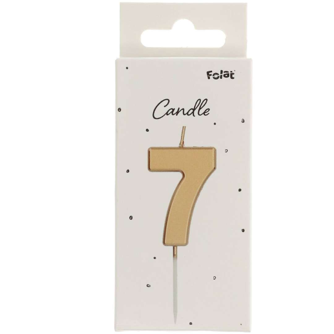 _xx_Candle Number 7 Gold - 5 cm