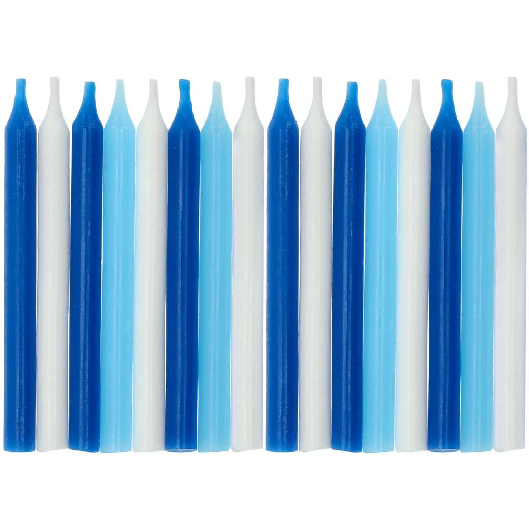 _xx_Candles Blue - 6 cm - 16 pieces