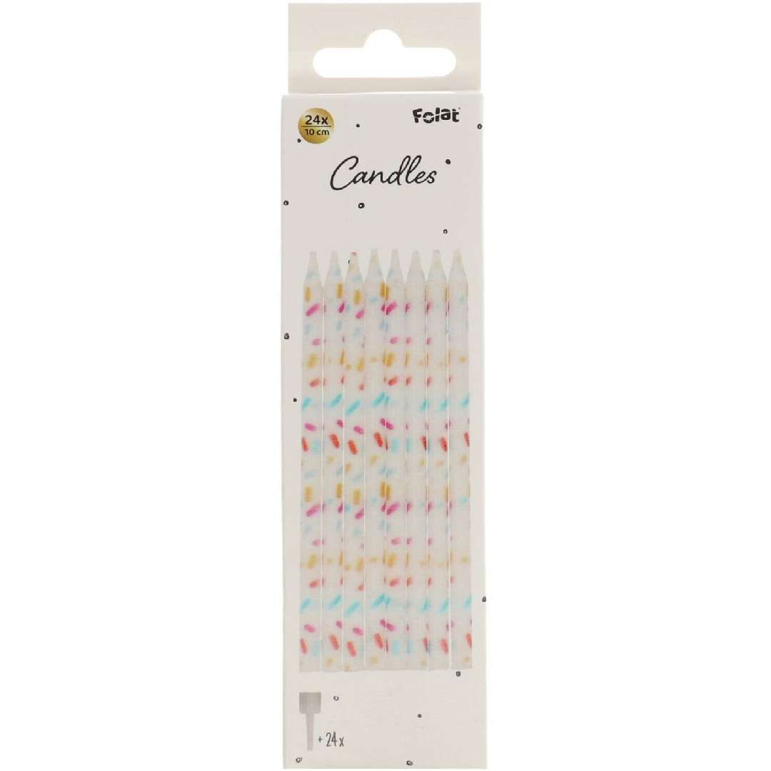 _xx_Candles Cozy Sprinkles - 10 cm - 24 pieces
