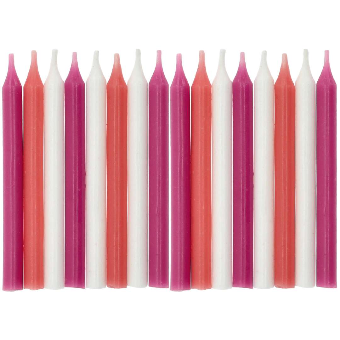_xx_Candles Pink - 6 cm - 16 pieces