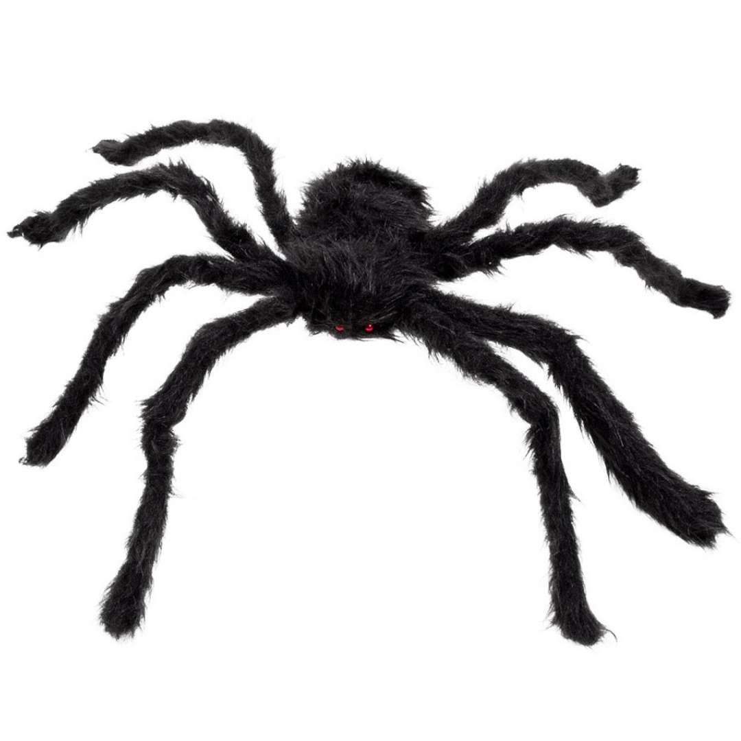 Dekoracja Włochaty pająk czarny Boland 65 cm