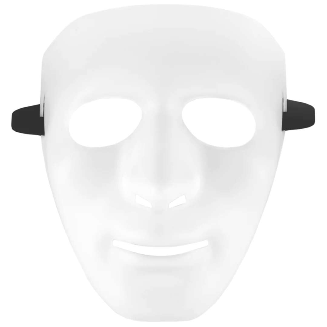 Maska Fantom - matowy biały plastik PartyPal