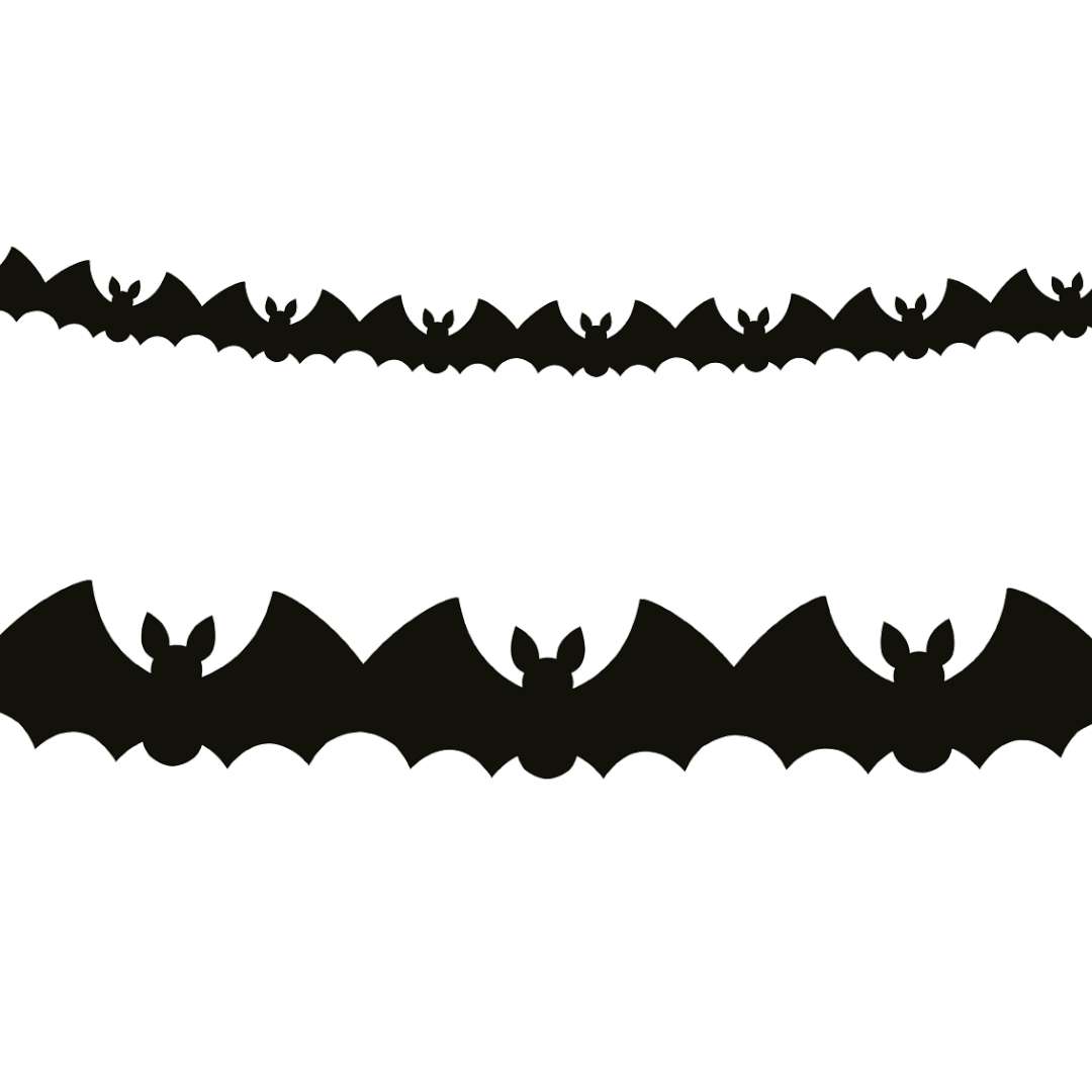 Baner Nietoperze - Halloween czarny Godan 3 m