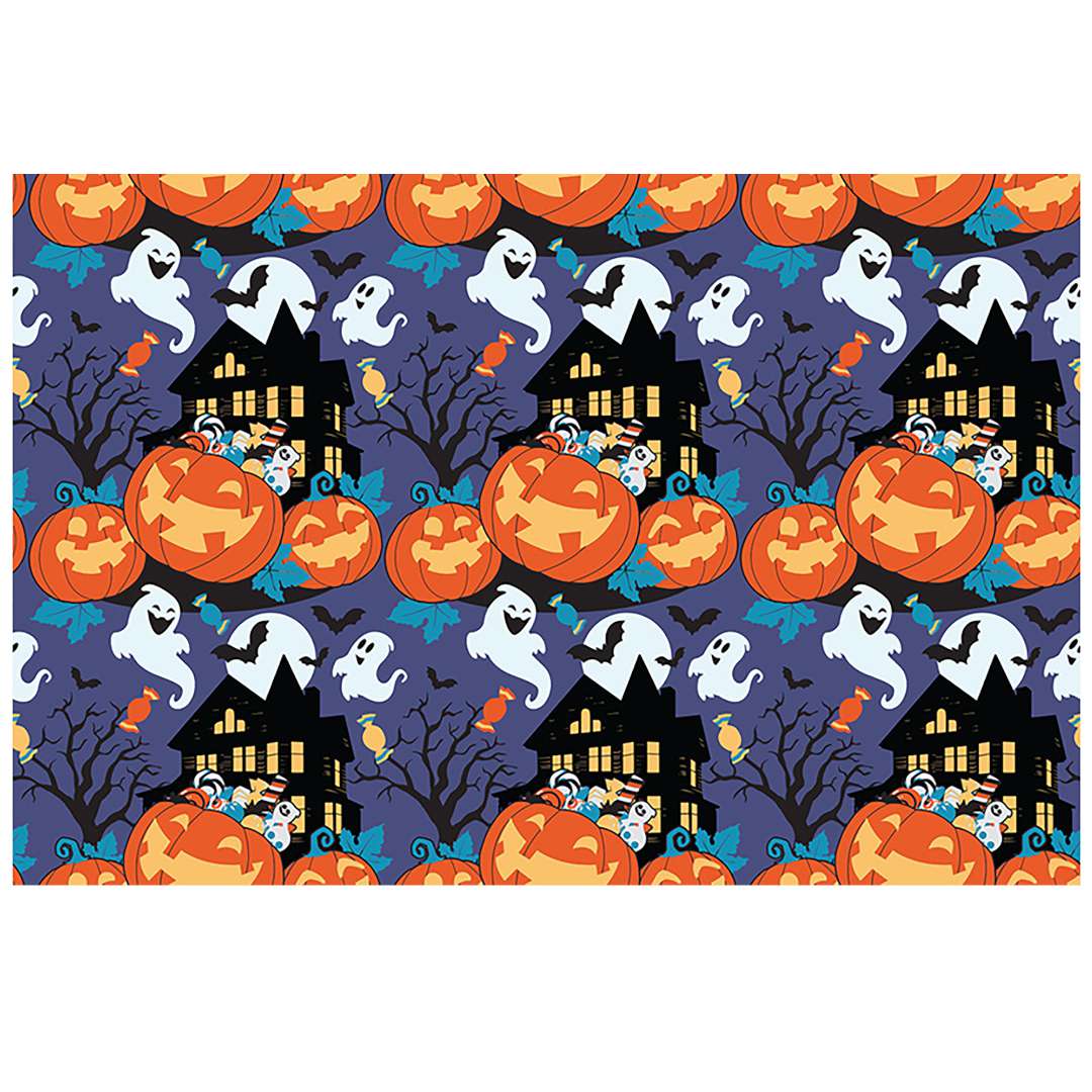 Obrus foliowy Dynie i Duchy - Halloween Guirca 137x274 cm