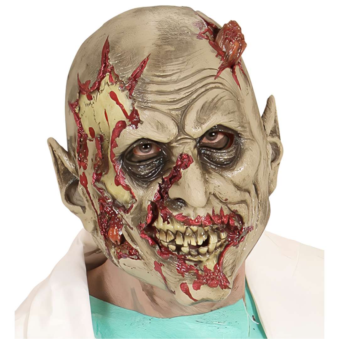 Maska Zombie Naukowiec lateksowa Widmann