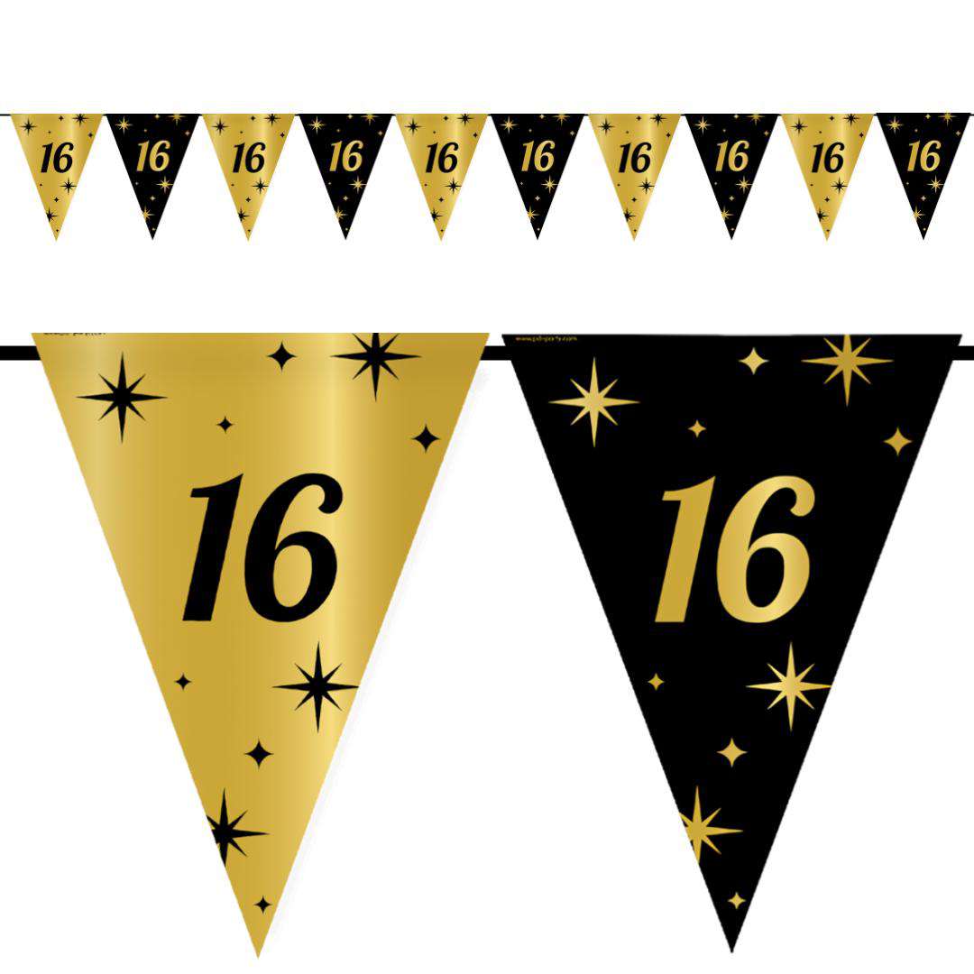 Baner flagi 16 urodziny - Classy Party 10m PD-Party