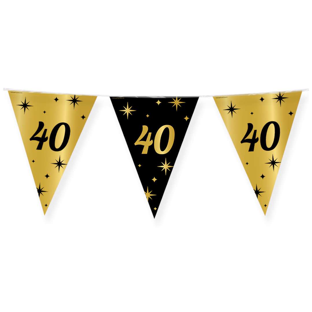 Baner flagi 40 urodziny - Classy Party 10m PD-Party
