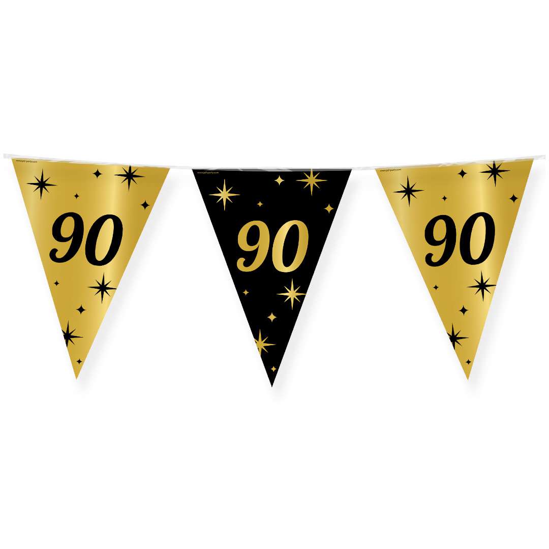 Baner flagi 90 urodziny - Classy Party 10m PD-Party