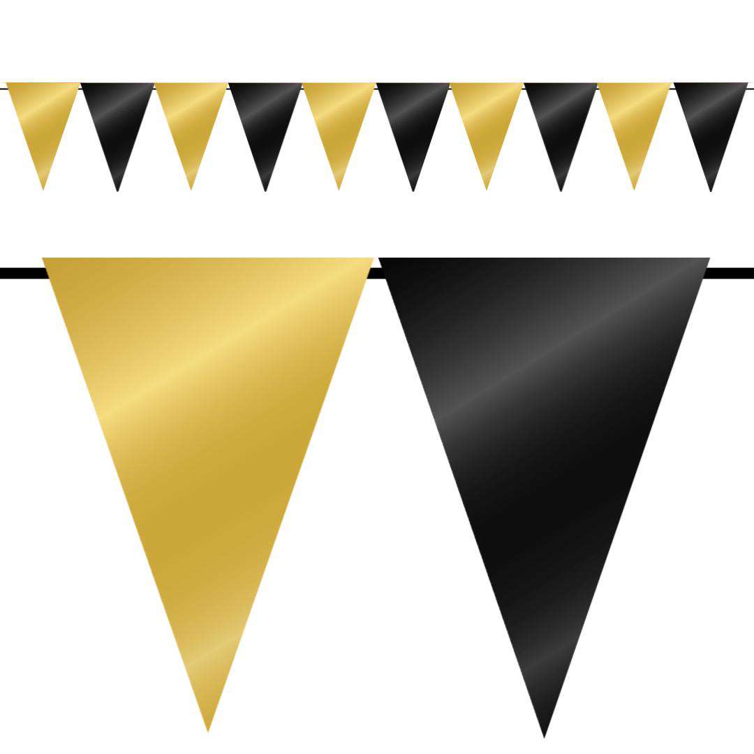 _xx_Foil bunting - Gold and black