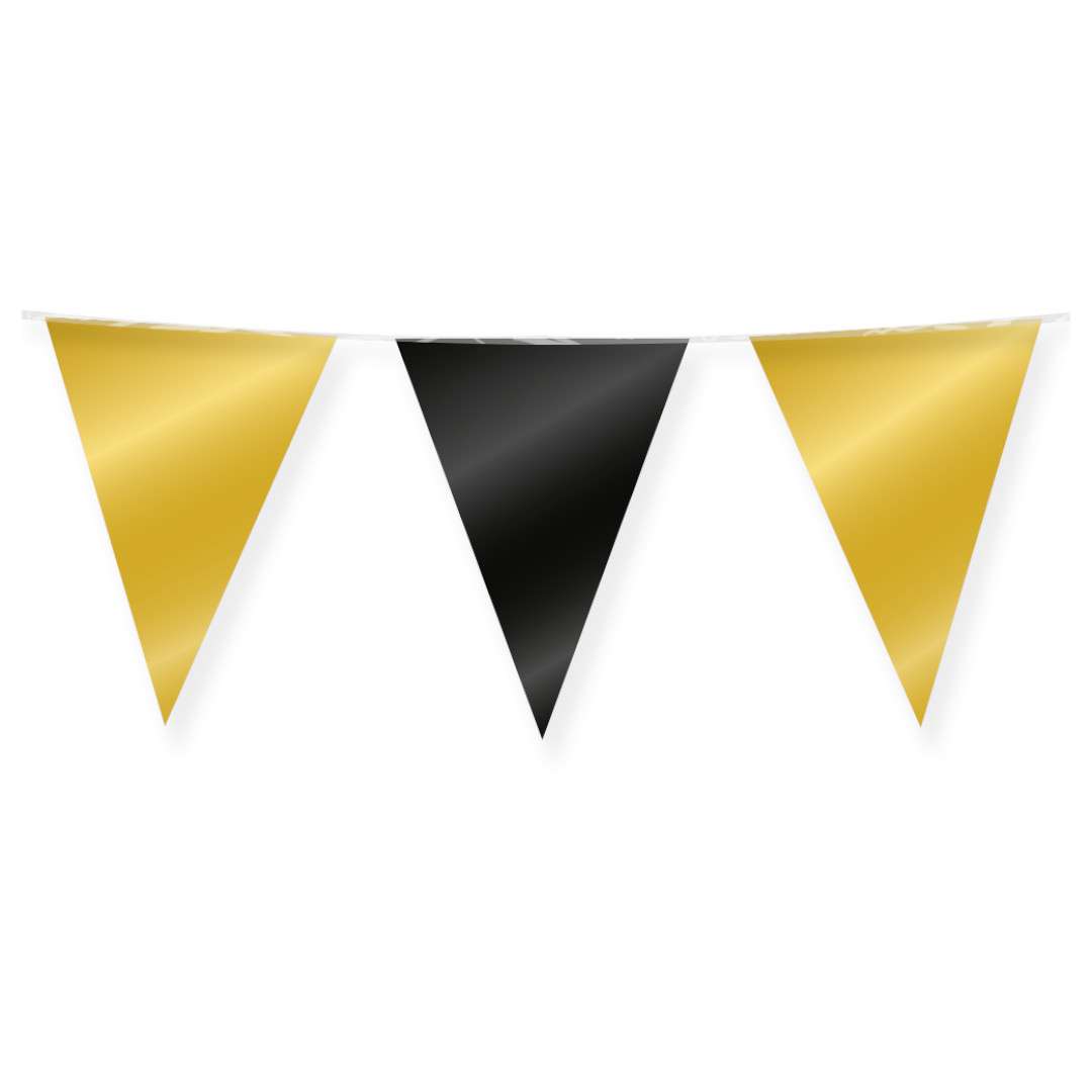 _xx_Foil bunting - Gold and black