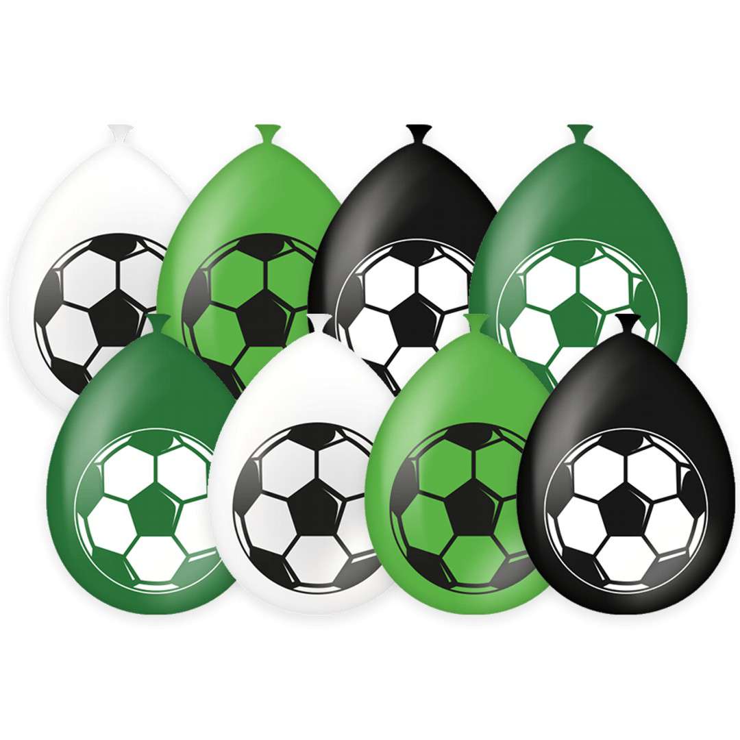 Balony Piłka Nożna - PD Football zielone 12 PD-Party 8 szt