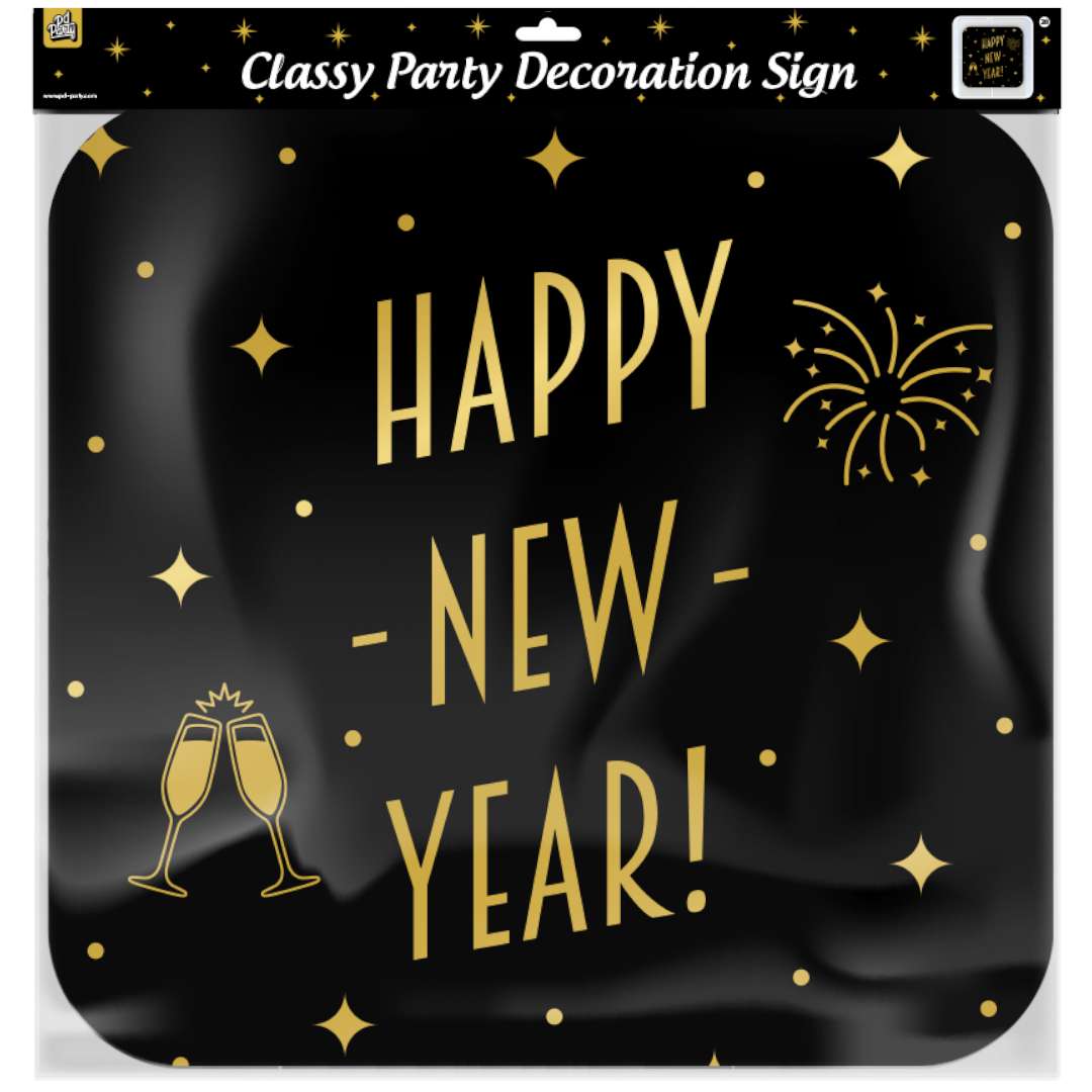 Dekoracja wisząca Happy New Year - Classy Party 50x50 cm PD-Party