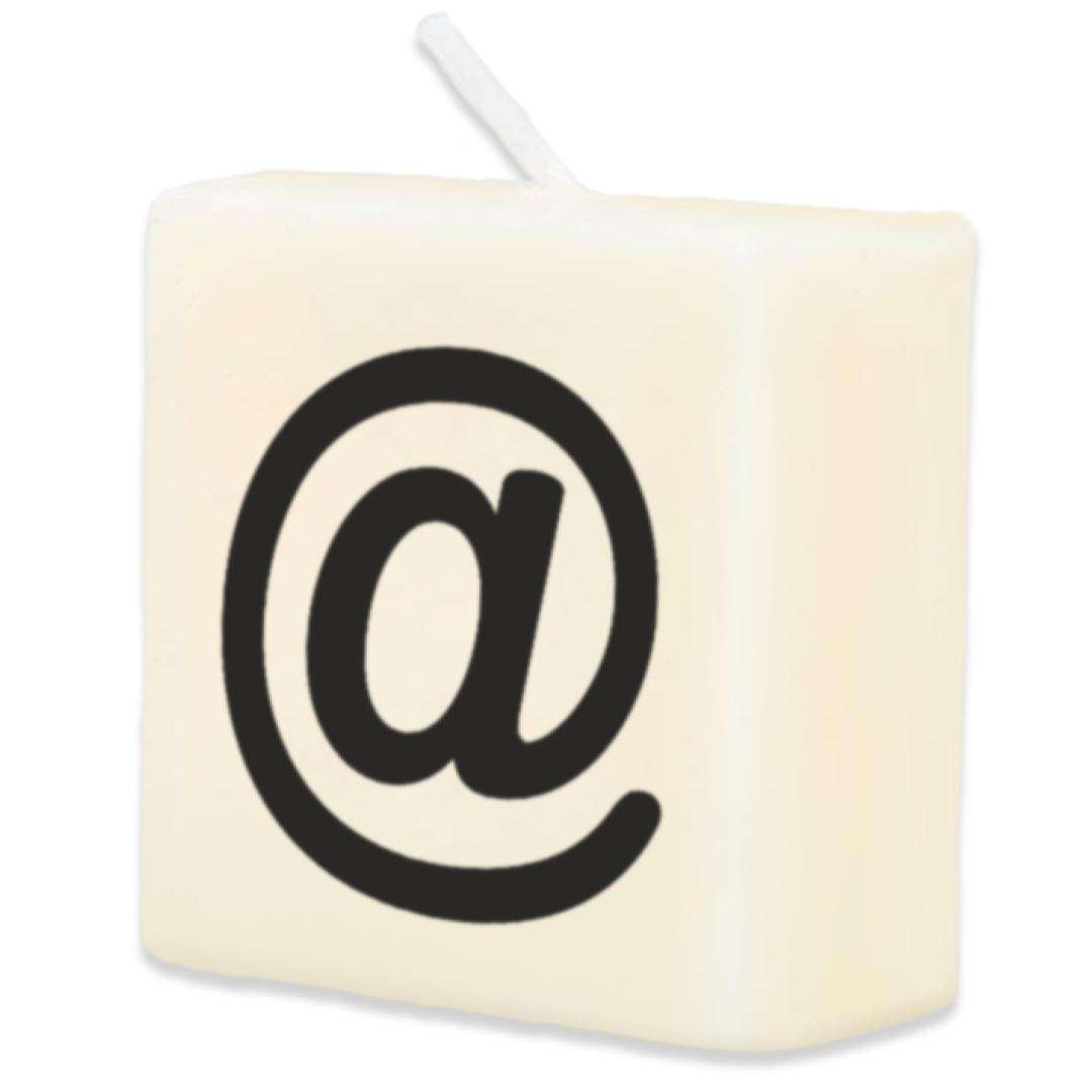 _xx_Letter candle - @
