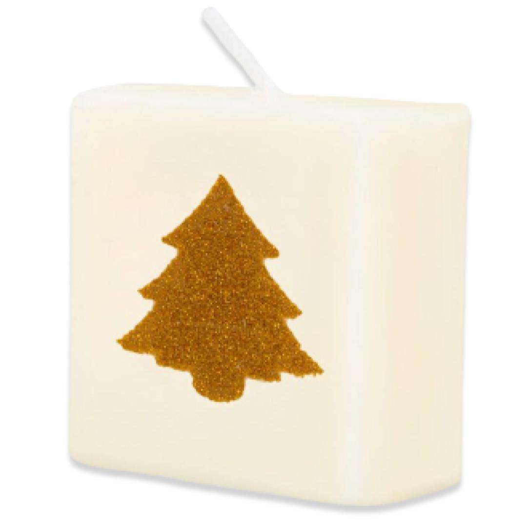 _xx_Letter candle - Christmas tree (gold)