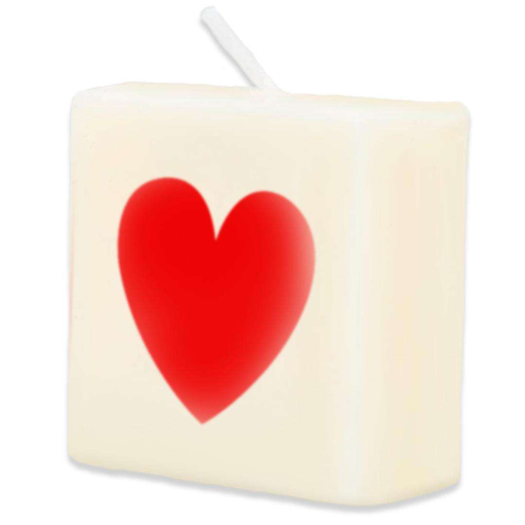 _xx_Letter candle - Heart (red)