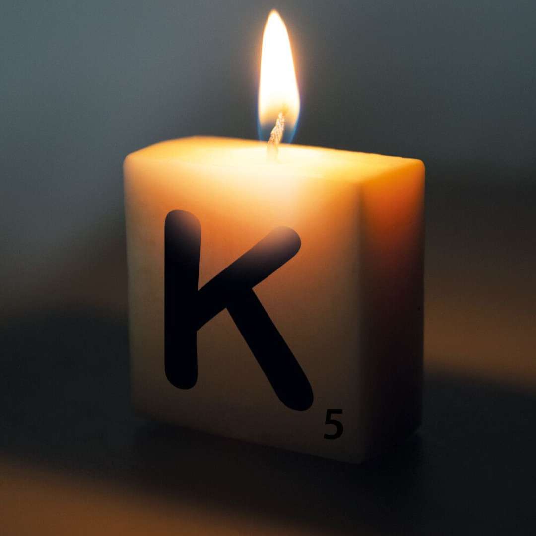 _xx_Letter candle - K