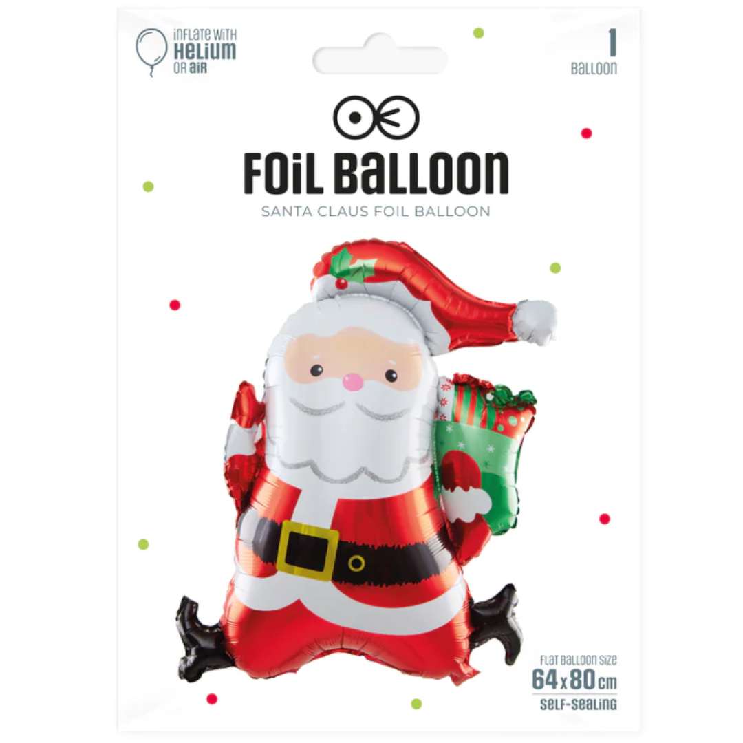 Balon foliowy Święty Mikołaj z Prezentami PartyPal 31