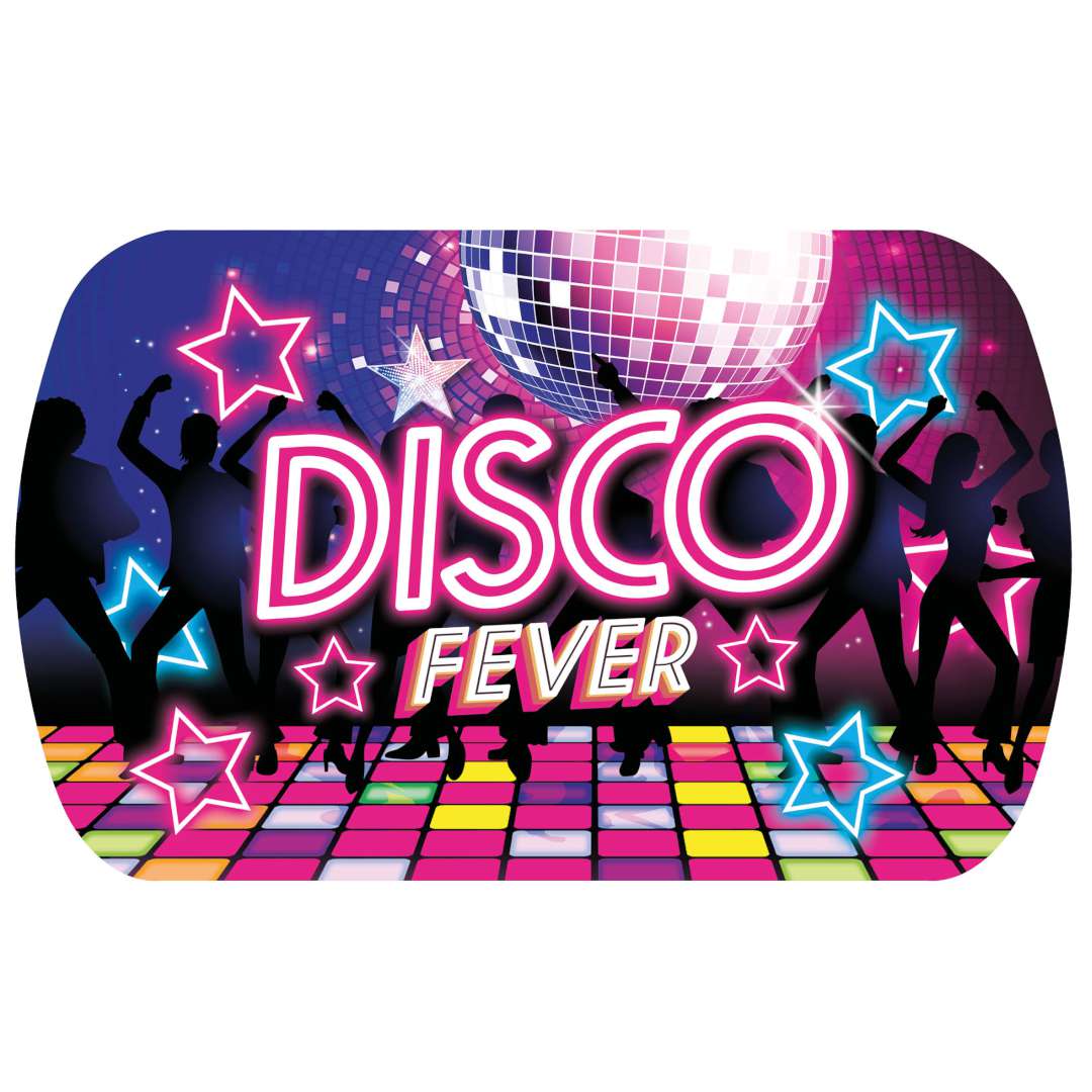 Tacka Disco Fever - Lata 80 Guirca 39 x 24 cm