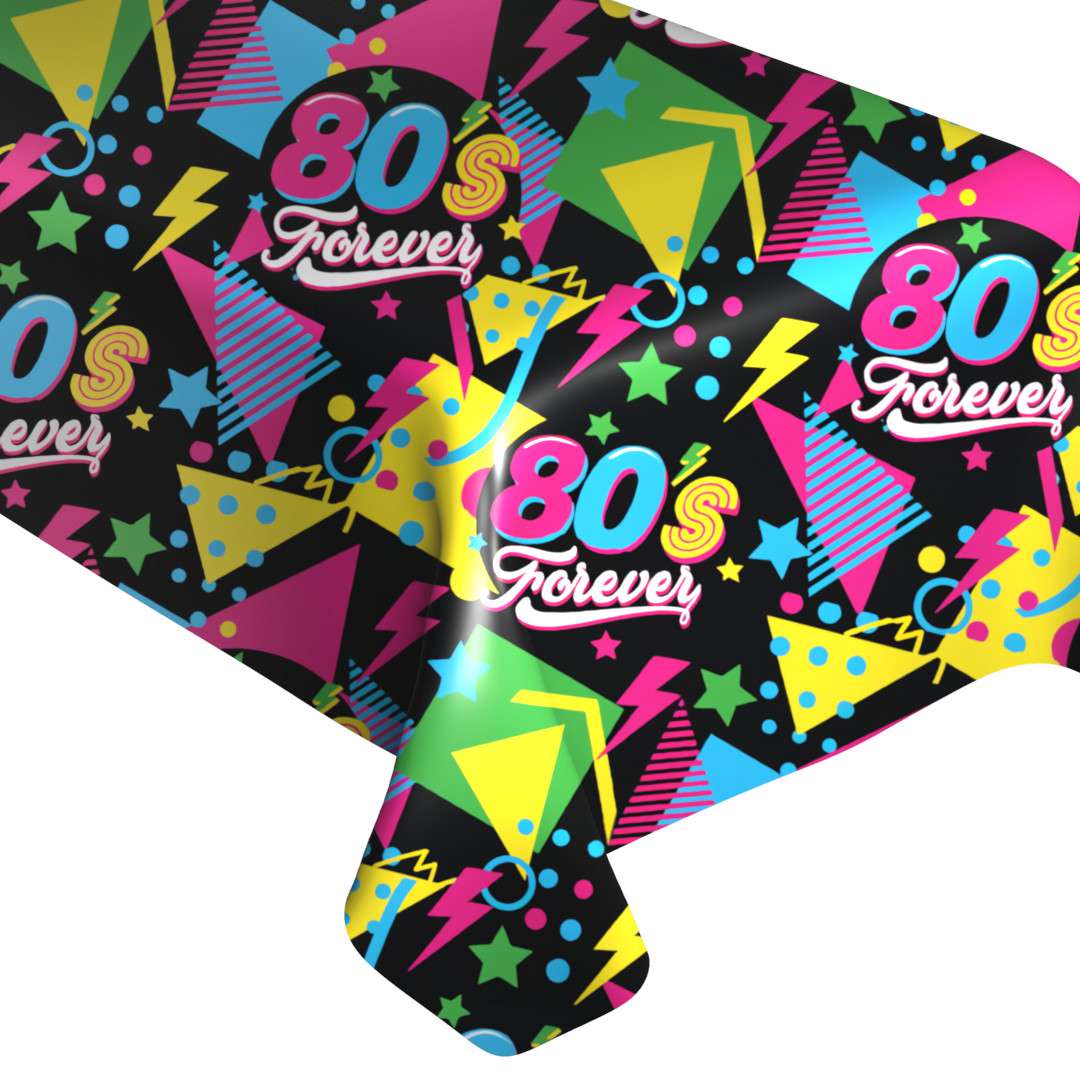 Obrus papierowy 80s Forever - Lata 80 Guirca 274 x 137 cm