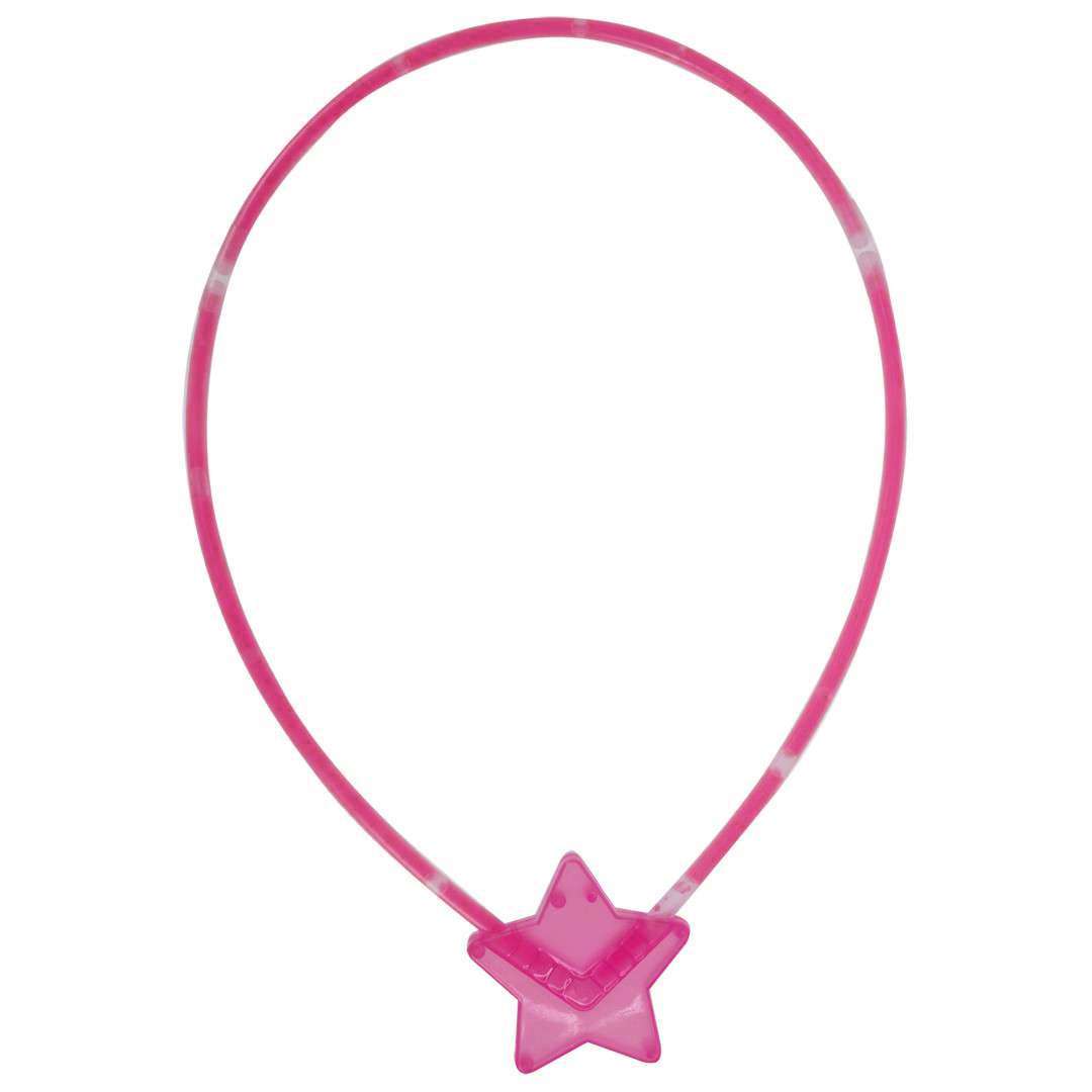 Naszyjnik Świetlik Neon różowy Arpex