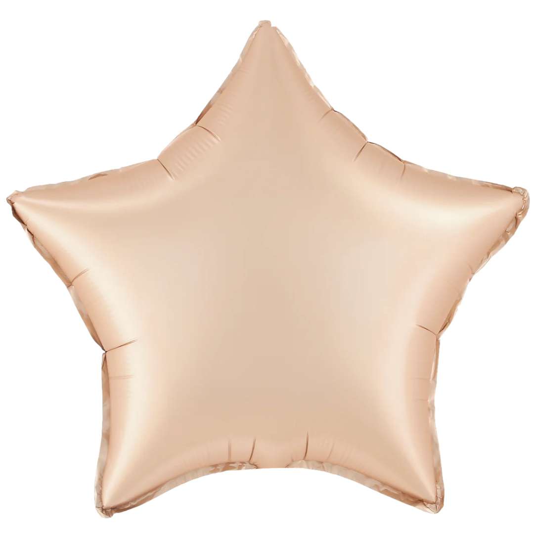 Balon foliowy Gwiazda - Matowa karmelowy PartyPal 18 STR