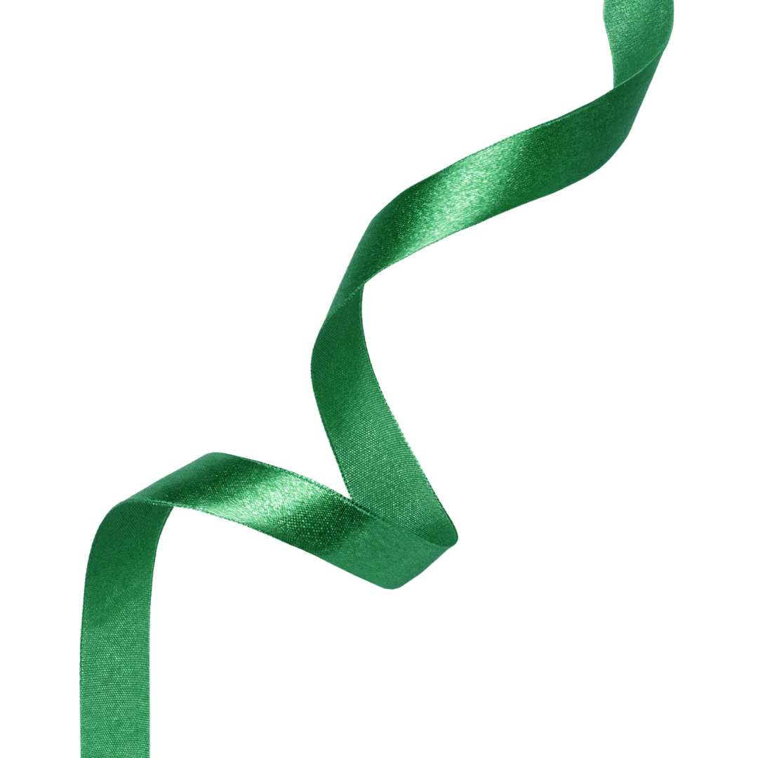 Tasiemka satynowa Classic zielony PartyPal 6 mm 23 m